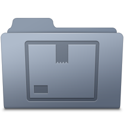Stock Folder Graphite Icon 256x256 png